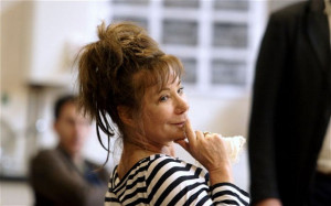 Arresting features: Zoë Wanamaker during rehearsals for 'The Cherry ...