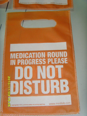 DO NOT DISTURB MEDICATION BAG