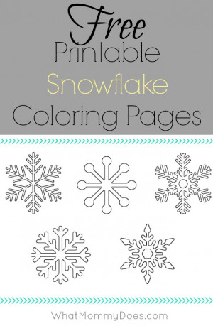 Snowflake Coloring Sheets – The Perfect Wintertime Quiet Time ...