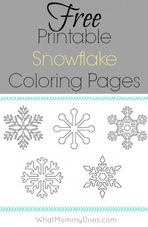 Snowflake Coloring Sheets – The Perfect Wintertime Quiet Time ...