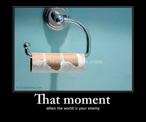 ... when the world is your enemy. Download Empty toilet paper roll photo