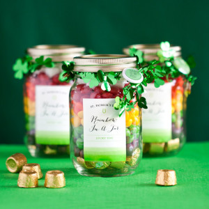 ... in a Jar by My Own Ideas blog #candy #stpatricksday #rainbow #gift