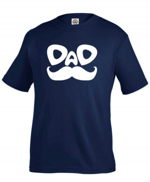 2014 New Dad Mustache birthday T-Shirt - pick your colors!