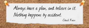Famous Project Planning Quotes: Always Have a Plan; Nothing Happens by ...