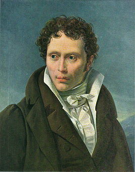 1815'de Arthur Schopenhauer, portre Ludwig Sigismund Ruhl