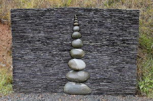 Slate and rock wall by Andy Goldsworthy.