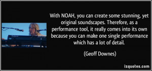 More Geoff Downes Quotes