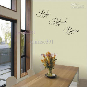 Refresh Revive Quote Wall Stickers Art Decal Sticker decals Quotes ...