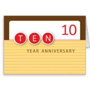 Year Anniversary Cards Card