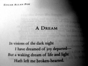 dream, Edgar Allan Poe