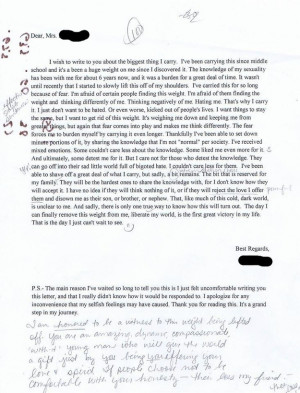 Student’s Coming Out Letter Elicits Wonderful Response From ...
