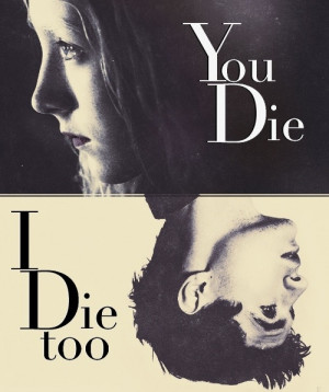 Tris and Tobias. Because shooting you would like be shooting myself ...