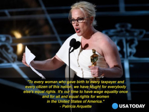 Patricia Arquette at the 2015 Oscars. (Photo: Robert Deutsch, USA ...