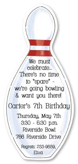 Bowling Party Invitations