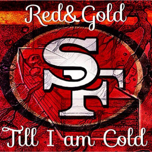 SF 49ers red and gold