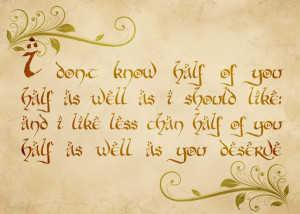 ... Bilbo Baggins' Party Speech Quote - Lord of the Rings - 5x7 Print. $8