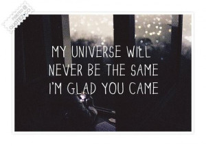Im Glad You Came Quote picture
