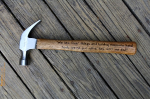 - Engraved Hammer - Fathers Day Gift - Husband Gift- Hand engraved ...