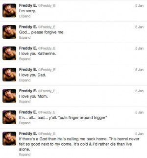 Here are the horrific and chilling messages (the tweet at the top of ...