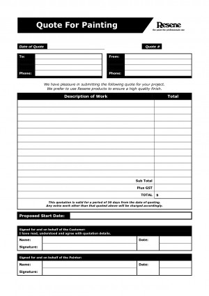 paintqt Painting Quote Form by MikeJenny