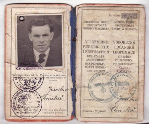 Ad Information - BOHEMIA AND MORAVIA WARTIME PASSPORT 1940