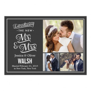 new_mr_and_mrs_wedding_announcement_charcoal_invitation ...