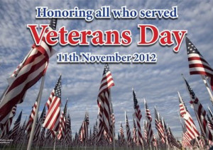 ... salute of thanks to all American veterans – present and past