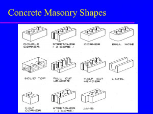 concrete masonry shapes slide 17 solid masonry brick positions slide