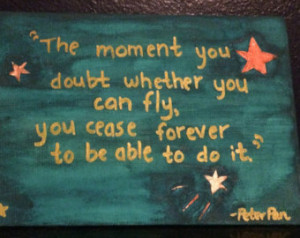 Peter Pan Quote Canvas