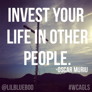 On living with a purpose....invest your life in other people @ ...
