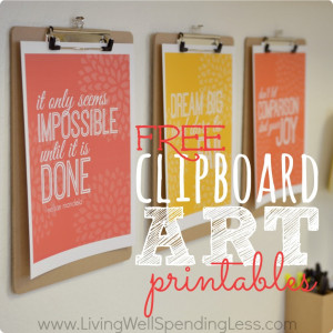 Free Clipboard Art Printables Square
