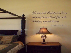 Elizabeth Barrett Browning Wall Decal Quote