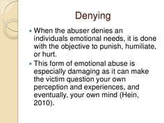 Emotional Abuse And The Effect On The Victim More