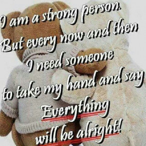 We all need someone to lean on