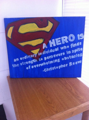 Superman Christopher Reeve Hero Quote