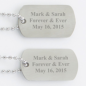 Just For You Personalized Dog Tag Set - On Sale Today!