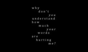 Why don't you understand?