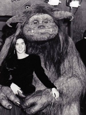 Jennifer Connelly and Ludo from Labyrinth... would love to have this ...