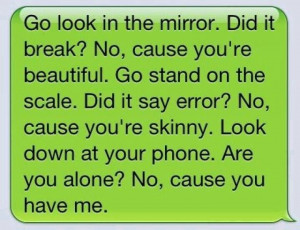 wish someone would text me this !
