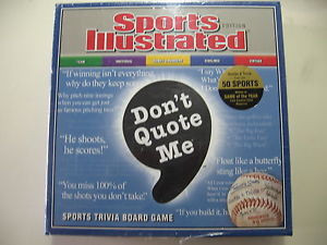 Sports-Illustrated-Dont-Quote-Me-trivia-board-game-Brand-New-Sealed