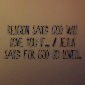 Jesus > religion ///// Jefferson Bethke