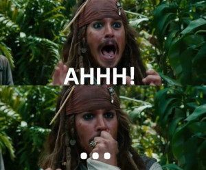 aaaah, jack sparrow, johnny depp, marj world, on stranger tides ...