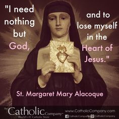 St. Margaret Mary Alacoque spread devotion to the Sacred Heart of ...