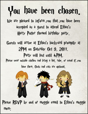 Harry Potter Birthday Party