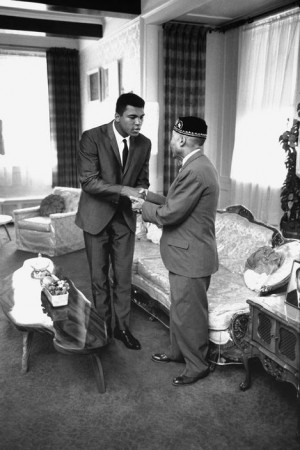 1966. Muhammad Ali + Elijah Muhammad.