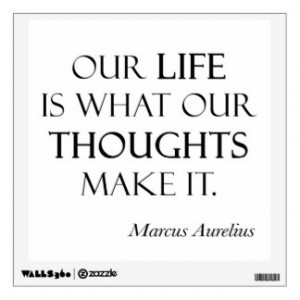 Vintage Marcus Aurelius Life Thoughts Make Quote Wall Decor