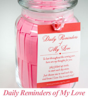 365 Reasons Why I Love You Jar Daily reminders of my love jar