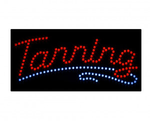 ... Tanning Salon Light Sign Animated Tan UV Flashing Neon Beauty Display