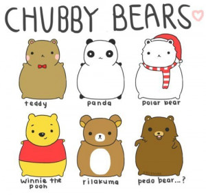 bear, bears, chubby, cute, kawaii, panda, polar bear, rilakuma, teddy ...