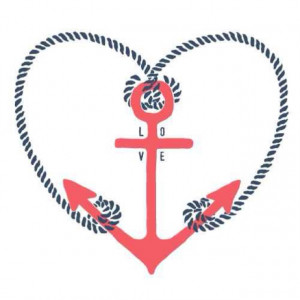 Anchor & Rope Love Heart